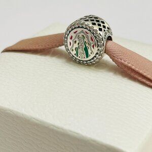 Pandora Virgin of Guadalupe Charm Mexican Doll S925 ale Pendant